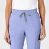 Wink Scrubs for Women, Renew, High-Waist Slim-Leg Pants with Drawstring and 5 Pockets(Ceil Blue)