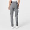 Wink Scrubs for Women, Renew, High-Waist Slim-Leg Pants with Drawstring and 5 Pockets(Grey Heather)