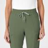 Wink Scrubs for Women, Renew, High-Waist Slim-Leg Pants with Drawstring and 5 Pockets(Olive)