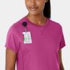 Wink Womens Scrub Top(Raspberry)