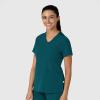 Wink Women’s Women’s Flex-n-Reach V-Neck Scrub Top(Caribbean)