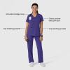 Wink Women’s Women’s Flex-n-Reach V-Neck Scrub Top(Grape)