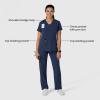 Wink Women’s Women’s Flex-n-Reach V-Neck Scrub Top(Navy)
