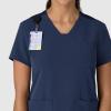 Wink Women’s Women’s Flex-n-Reach V-Neck Scrub Top(Navy)