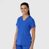 Wink Women’s Women’s Flex-n-Reach V-Neck Scrub Top(Royal)