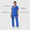Wink Women’s Women’s Flex-n-Reach V-Neck Scrub Top(Royal)
