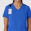 Wink Women’s Women’s Flex-n-Reach V-Neck Scrub Top(Royal)