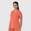Wink Women’s Women’s Flex-n-Reach V-Neck Scrub Top(Sugar Coral)