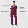 Wink Women’s Women’s Flex-n-Reach V-Neck Scrub Top(Wine)