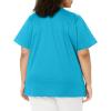 WonderWink Women’s Wonderwork Women’s Mock Wrap Scrub Top(Teal Blue)