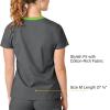 WonderWink womens Wonderflex Verity Women’s Top medical scrubs shirts, Charcoal, Large US
