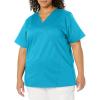 WonderWink Women’s Wonderwork Women’s Mock Wrap Scrub Top(Teal Blue)