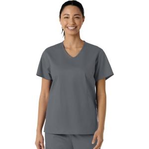 WINK Womens Scrub Top(Pewter)