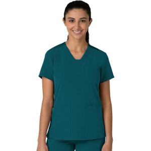 Wink Women’s Women’s Flex-n-Reach V-Neck Scrub Top(Caribbean)