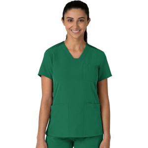 Wink Women’s Women’s Flex-n-Reach V-Neck Scrub Top(Hunter)