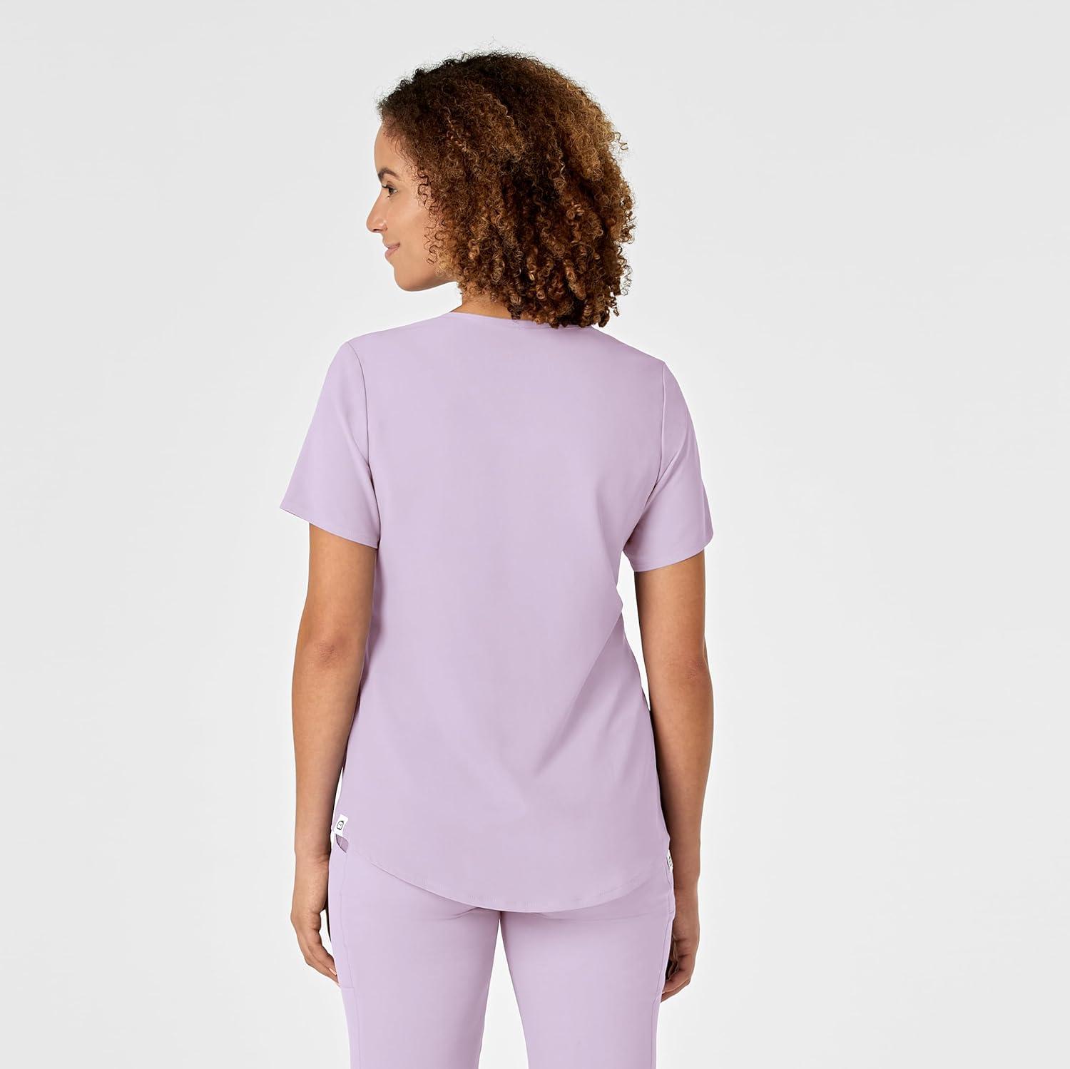 imageWINK Womens Scrub TopPastel Lilac