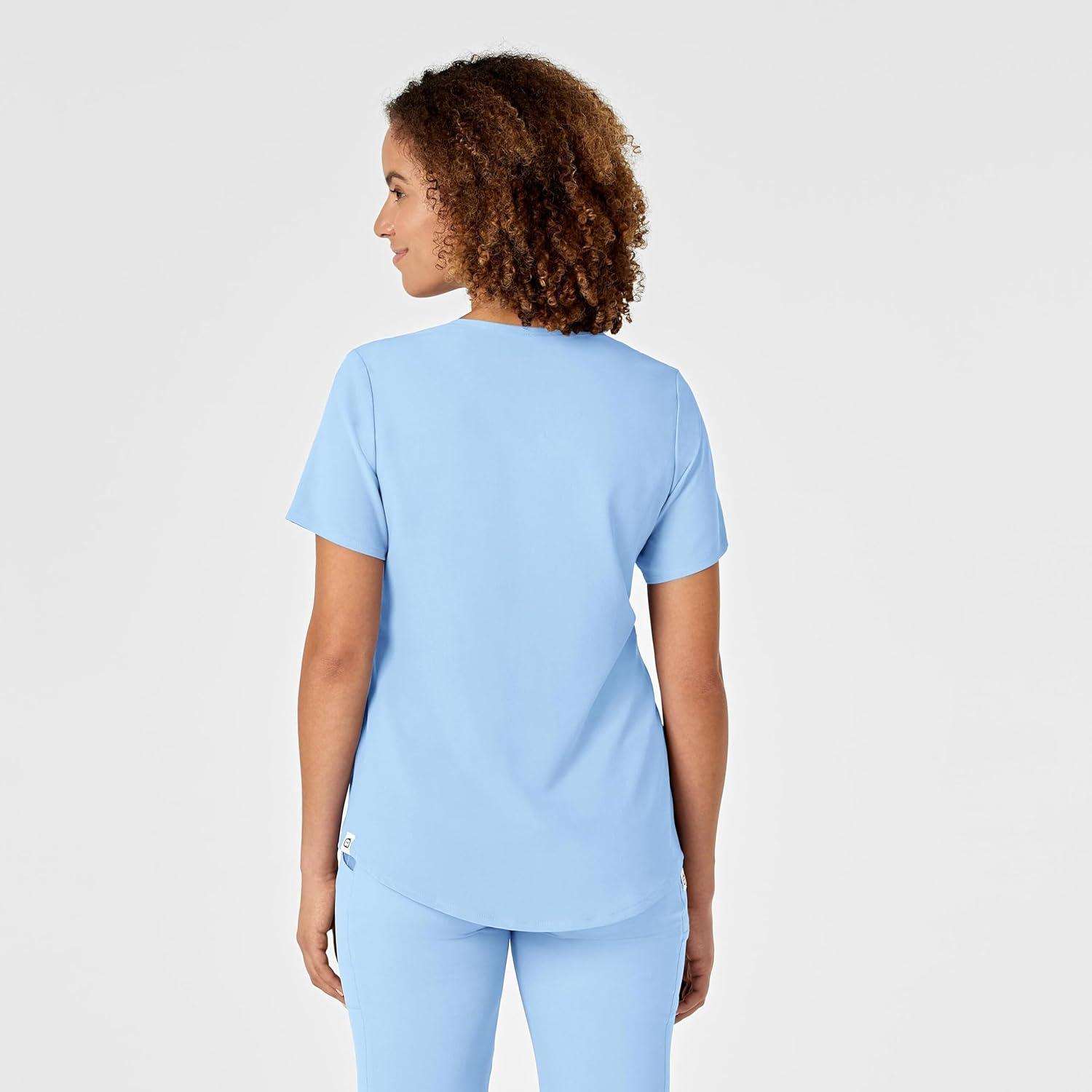 imageWINK Womens Scrub TopPowder Blue