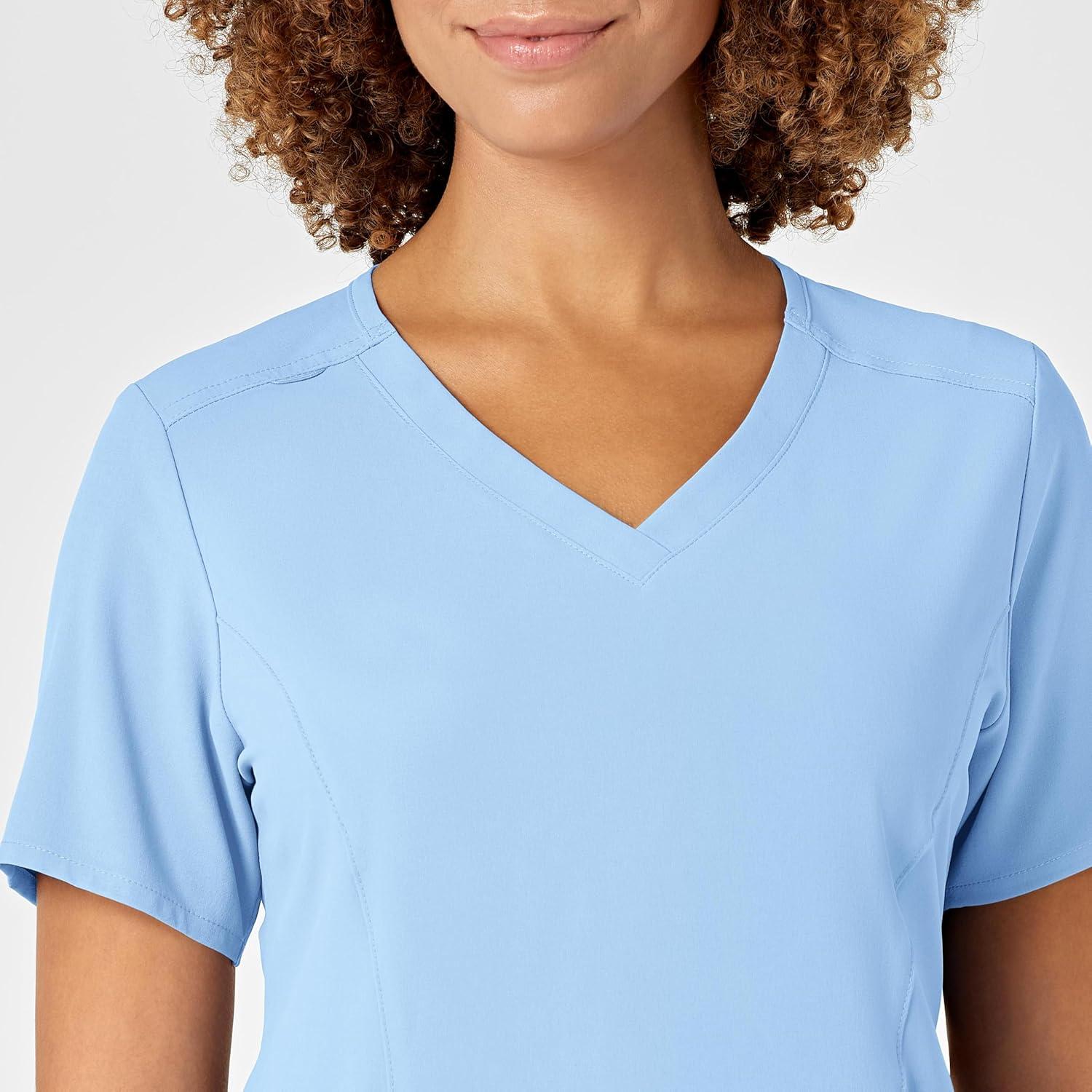 imageWINK Womens Scrub TopPowder Blue