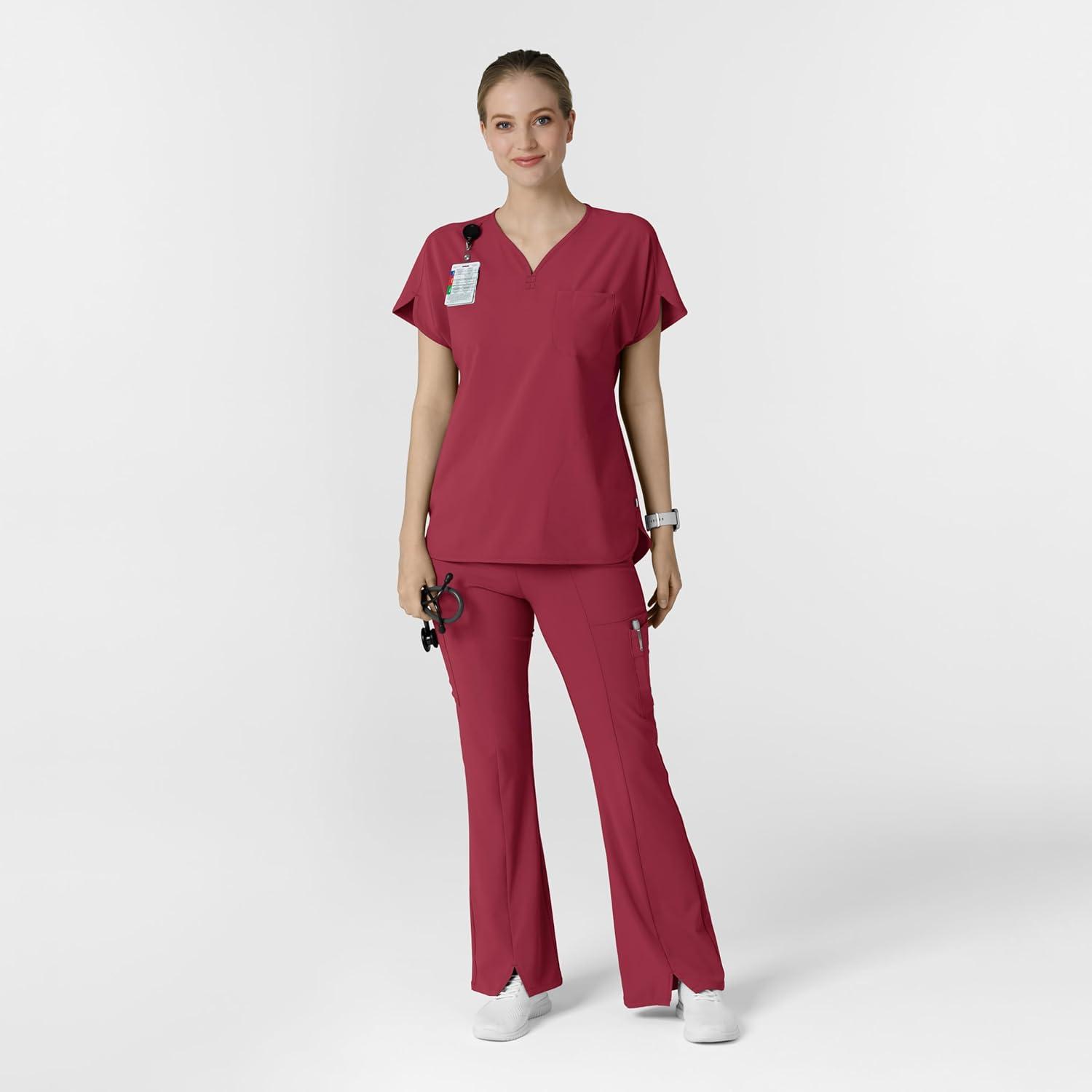 imageWink Renew Scrubs for Women Dolman Scrub Top Ruby 2X