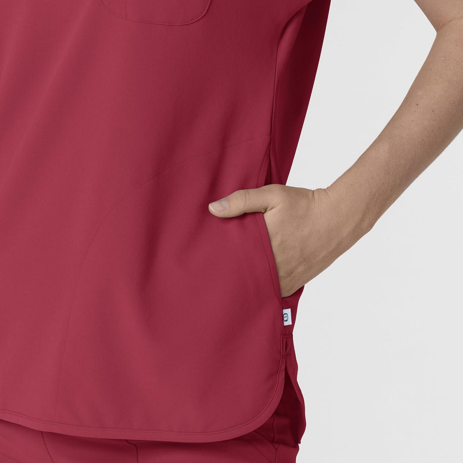 imageWink Renew Scrubs for Women Dolman Scrub Top Ruby 2X