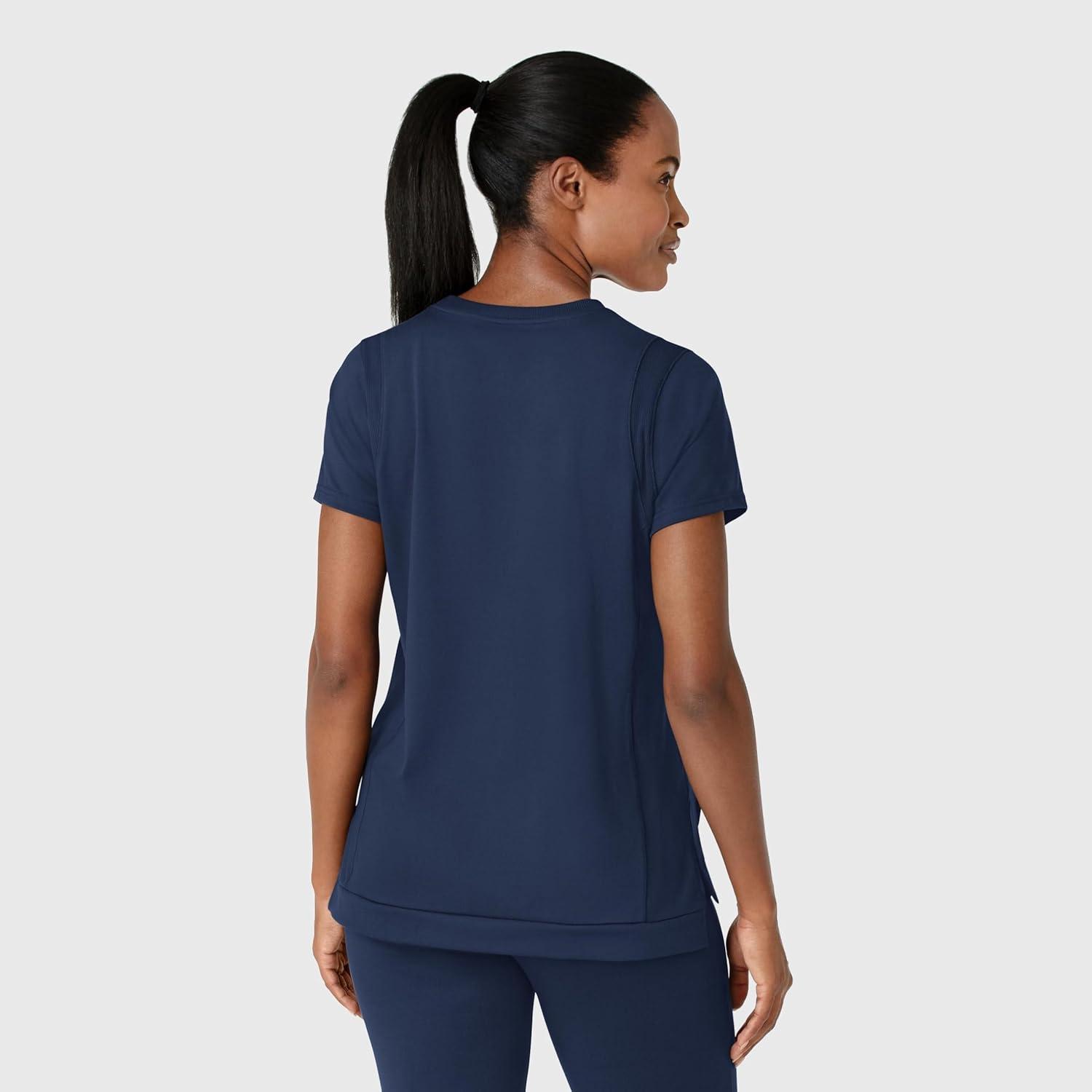 imageWink Scrubs for Women Renew FlexnReach Crew Neck Tops with 2 Pockets