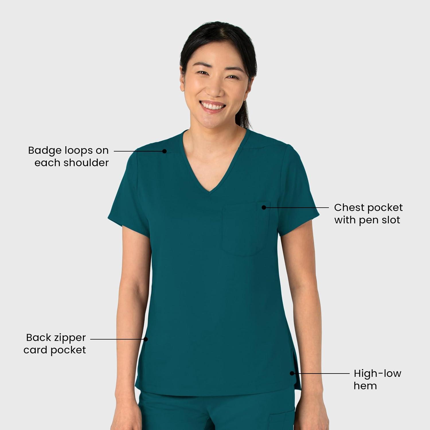 imageWink Womens Scrub TopCaribbean Blue
