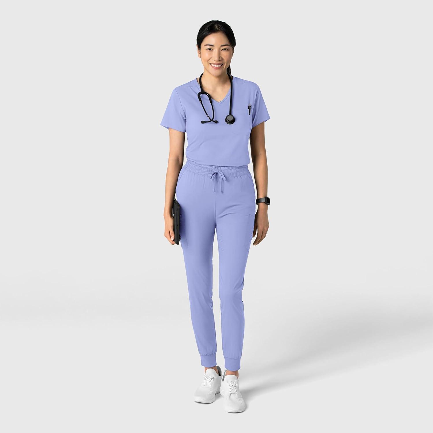 imageWink Womens Scrub TopCeil Blue