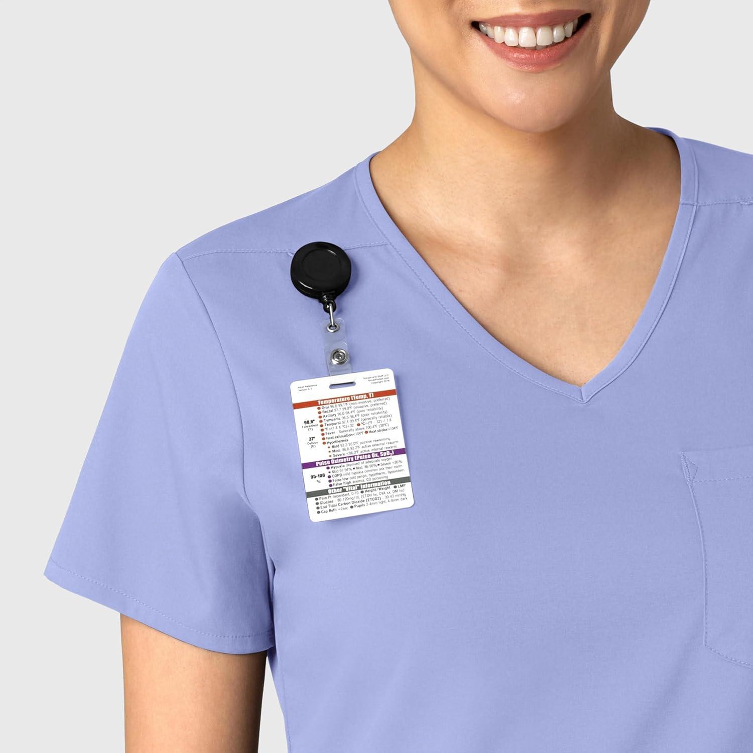 imageWink Womens Scrub TopCeil Blue