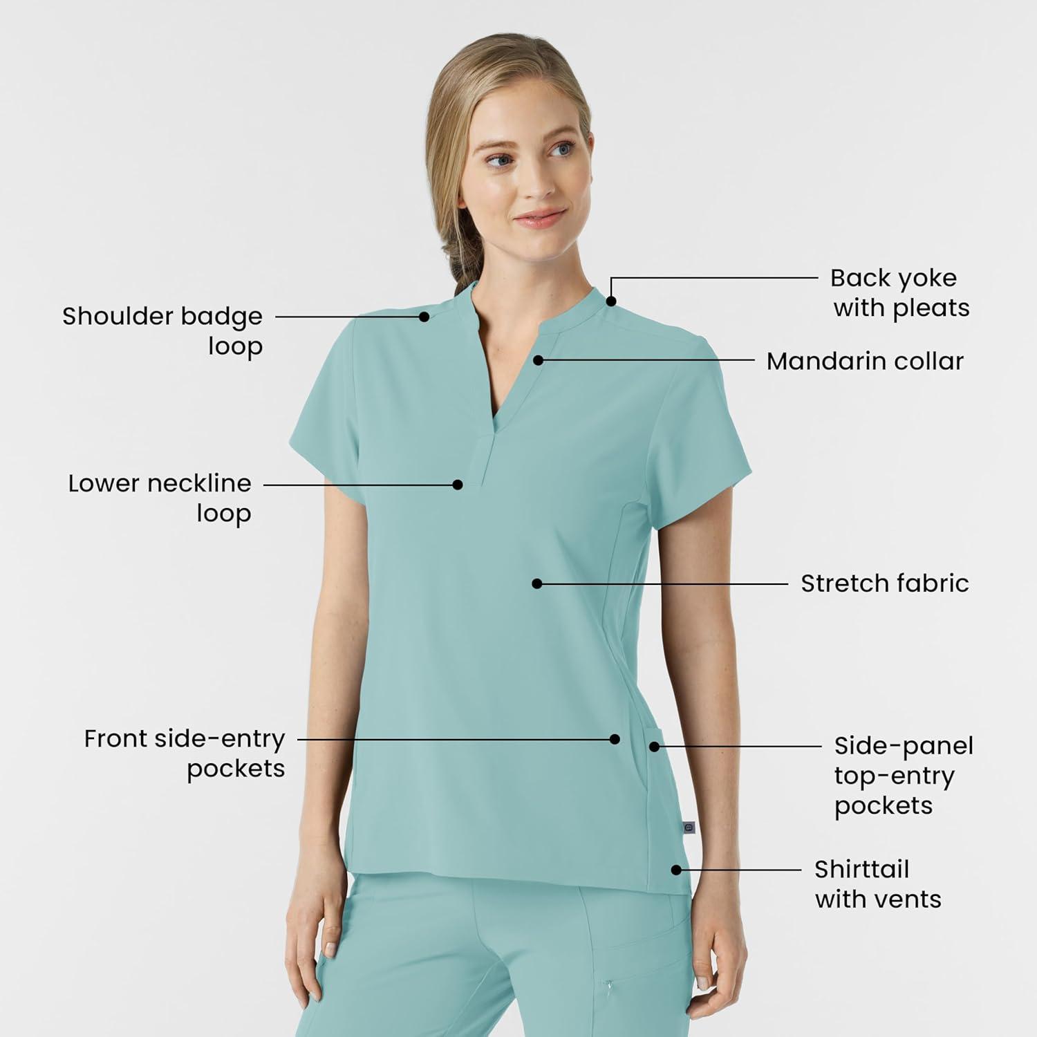 imageWink Womens Scrub TopCoastal Blue
