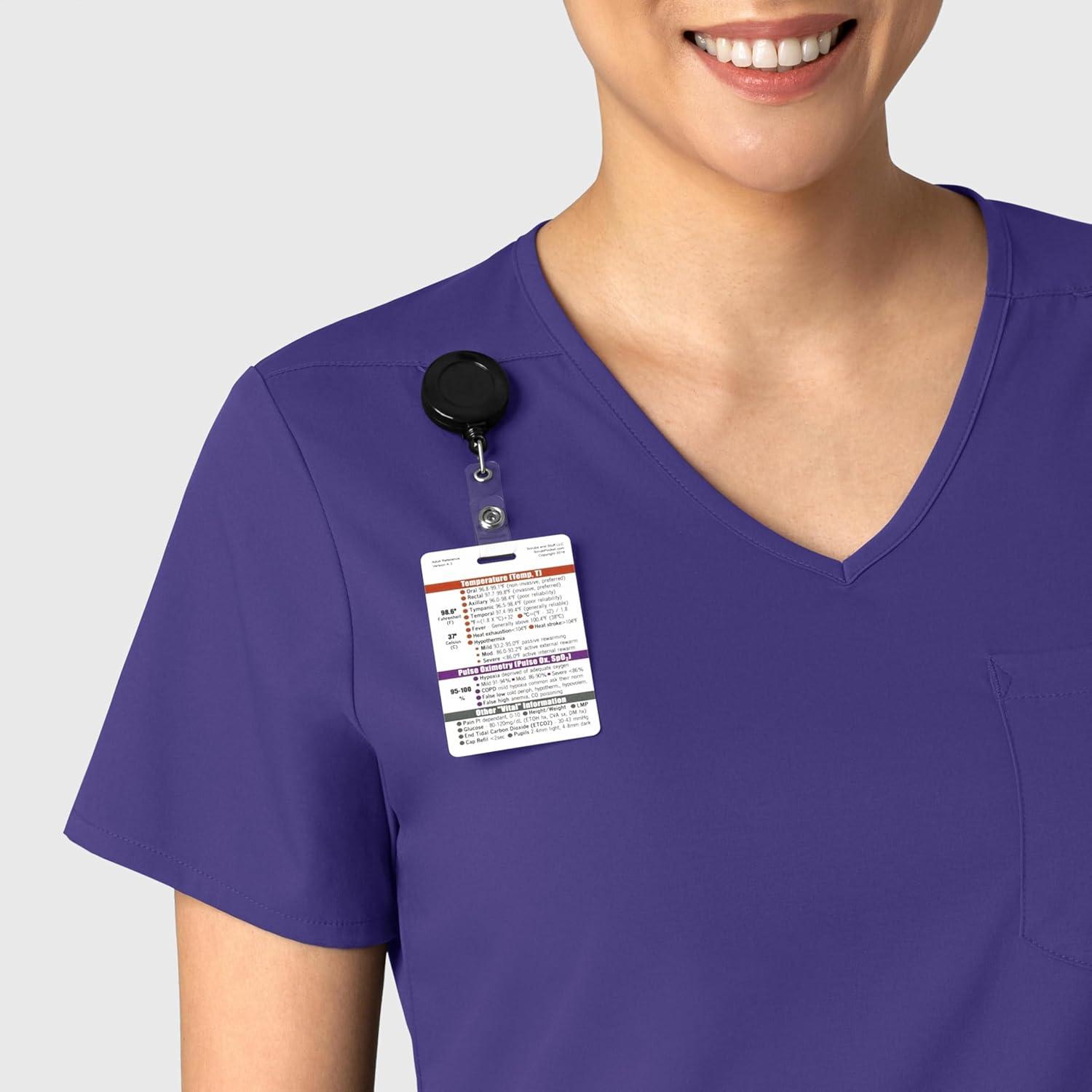 imageWink Womens Scrub TopGrape