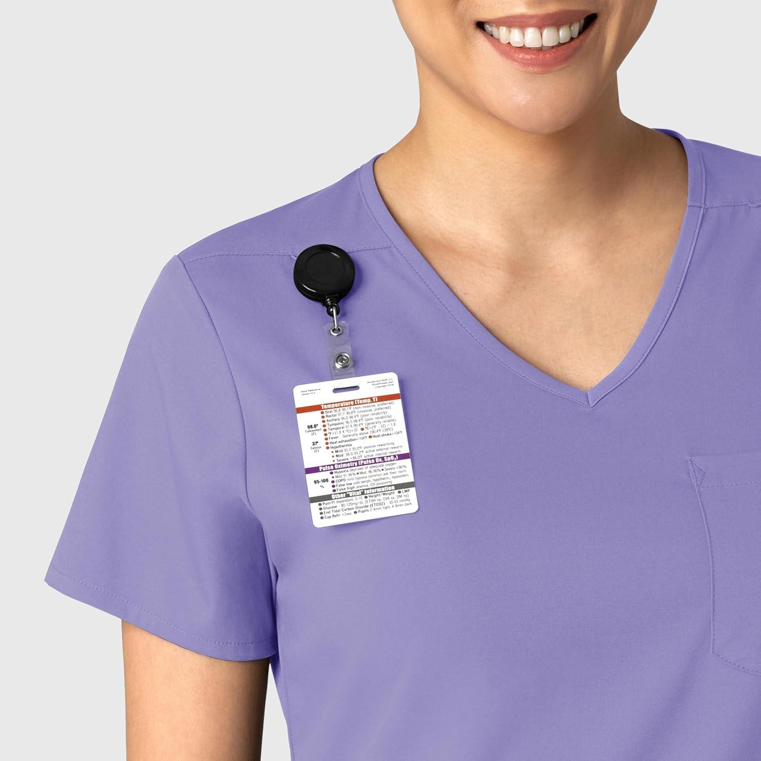 imageWink Womens Scrub TopIris Purple