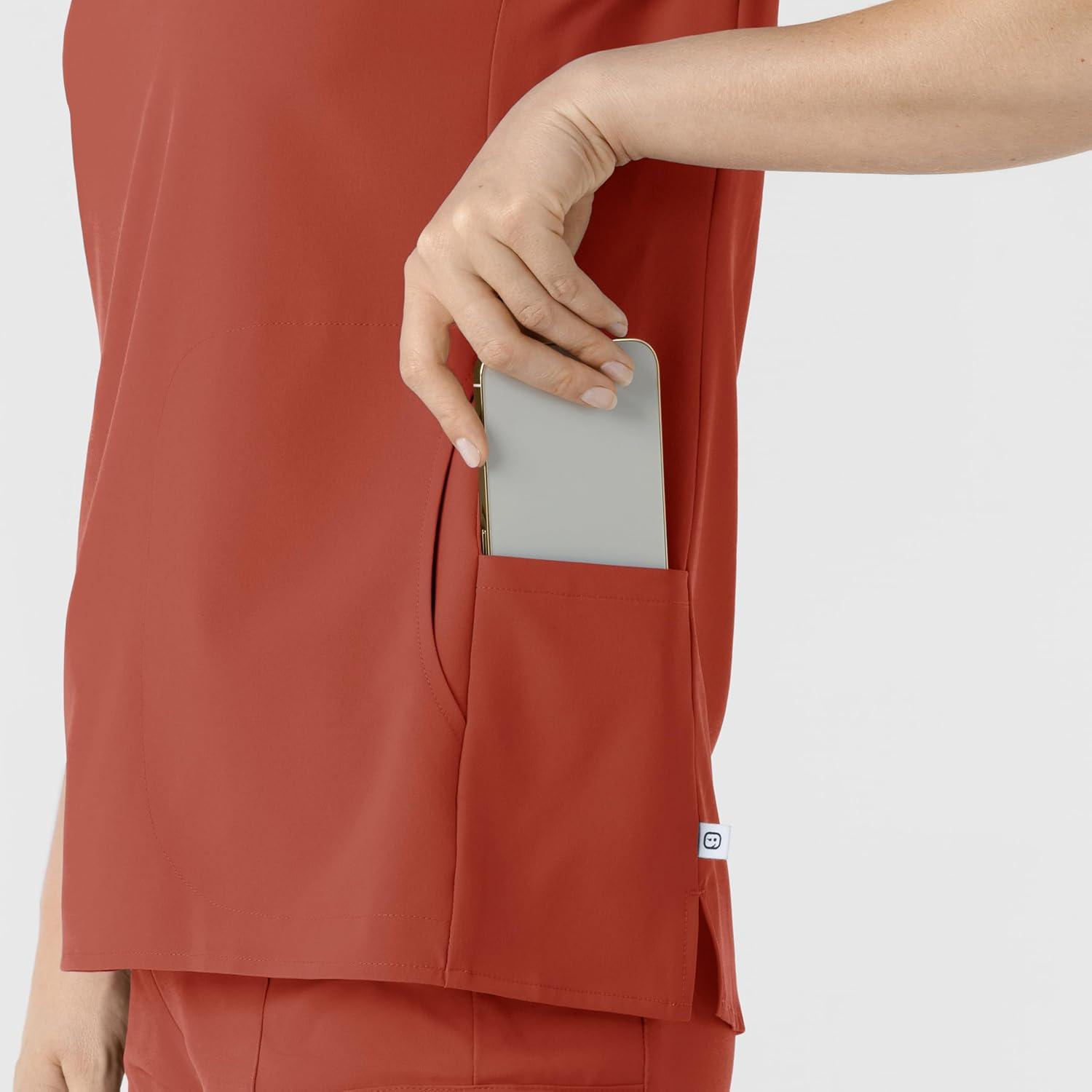 imageWink Womens Scrub TopMineral Red