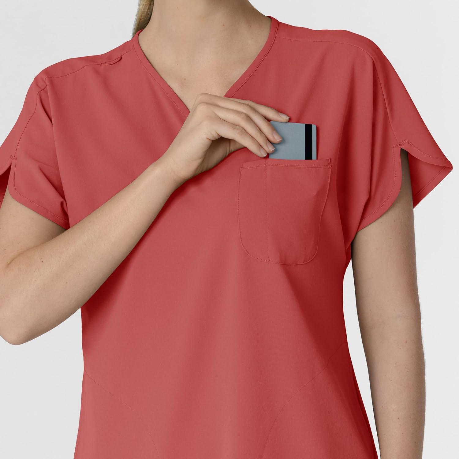 imageWink Womens Scrub TopMineral Red