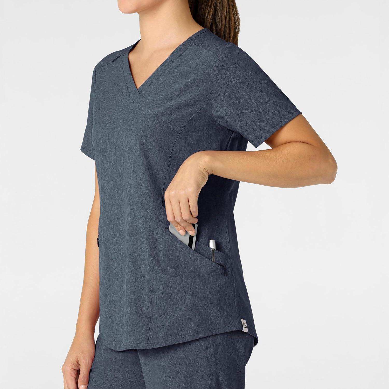 imageWink Womens Scrub TopNavy Heather