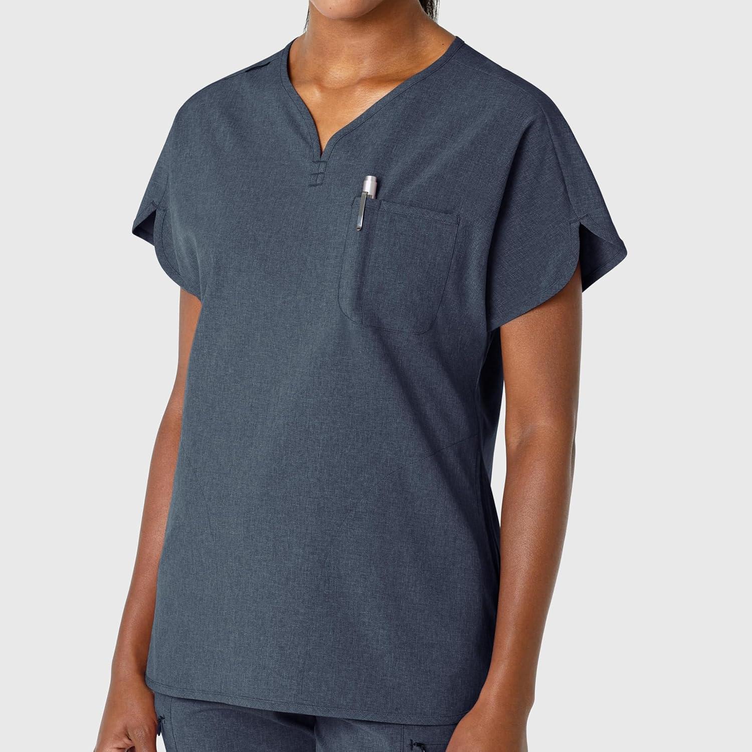 imageWink Womens Scrub TopNavy Heather