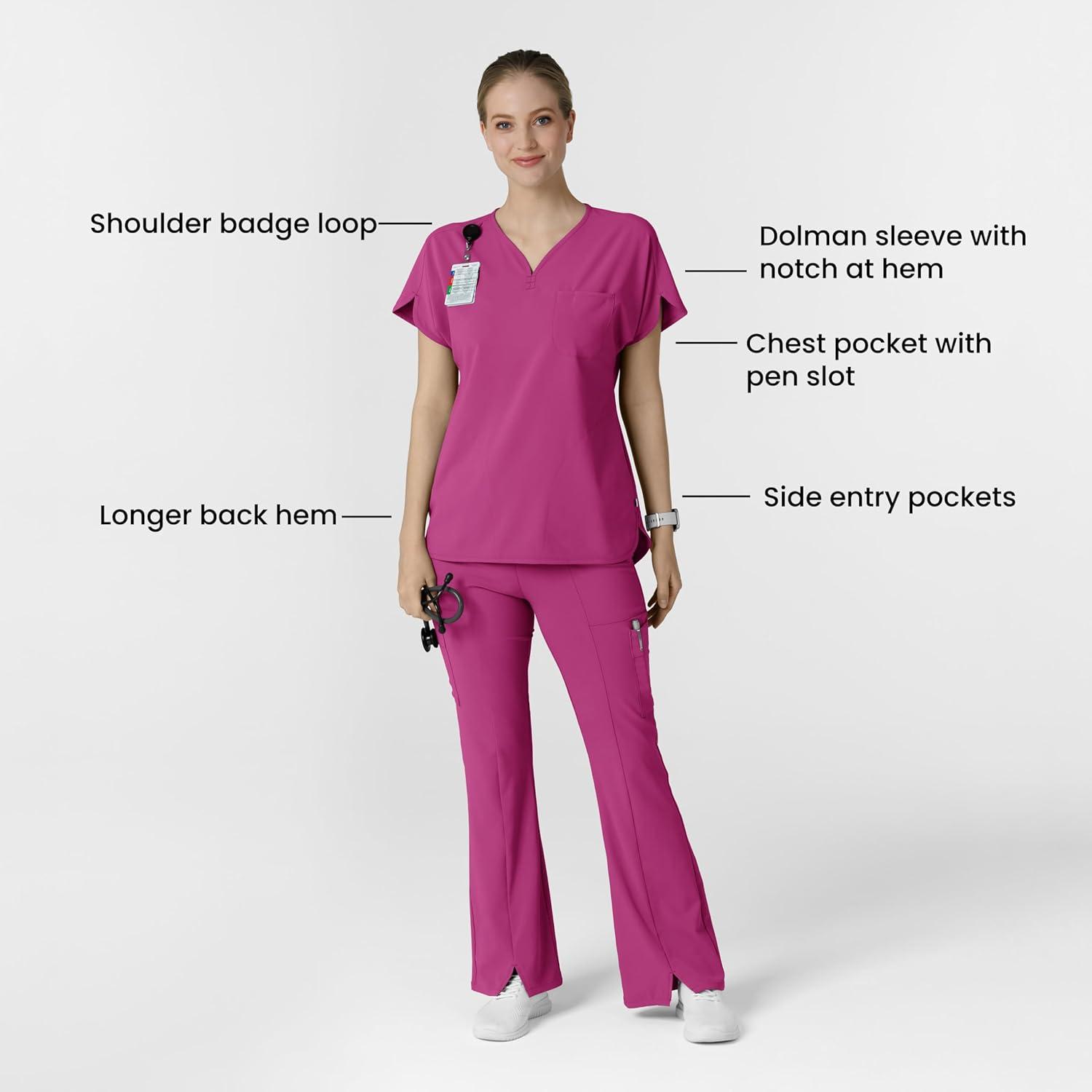 imageWink Womens Scrub TopRaspberry