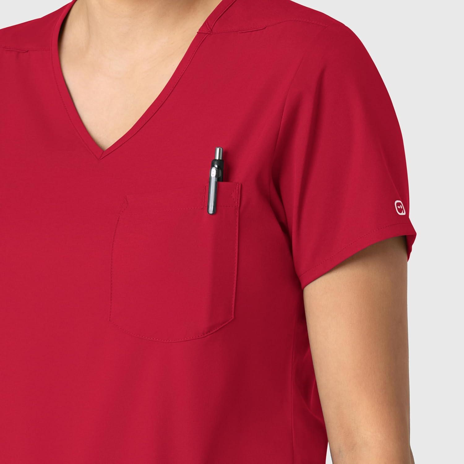 imageWink Womens Scrub TopRed