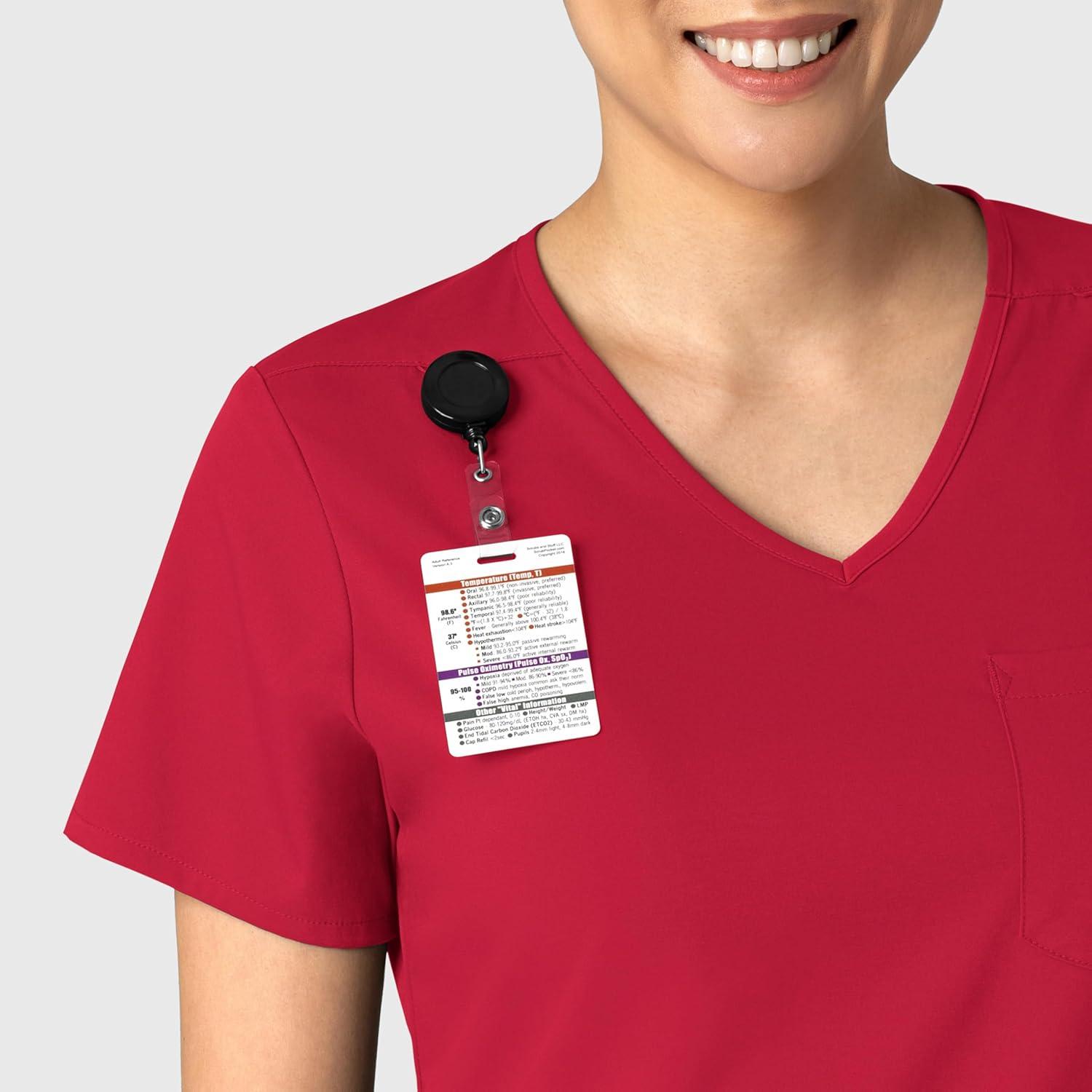 imageWink Womens Scrub TopRed