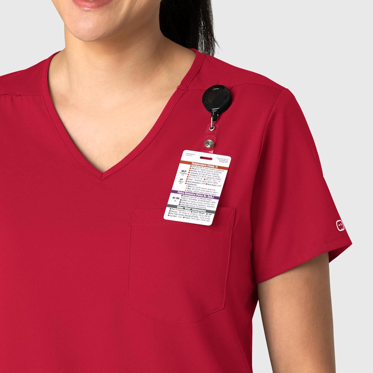 imageWink Womens Scrub TopRed