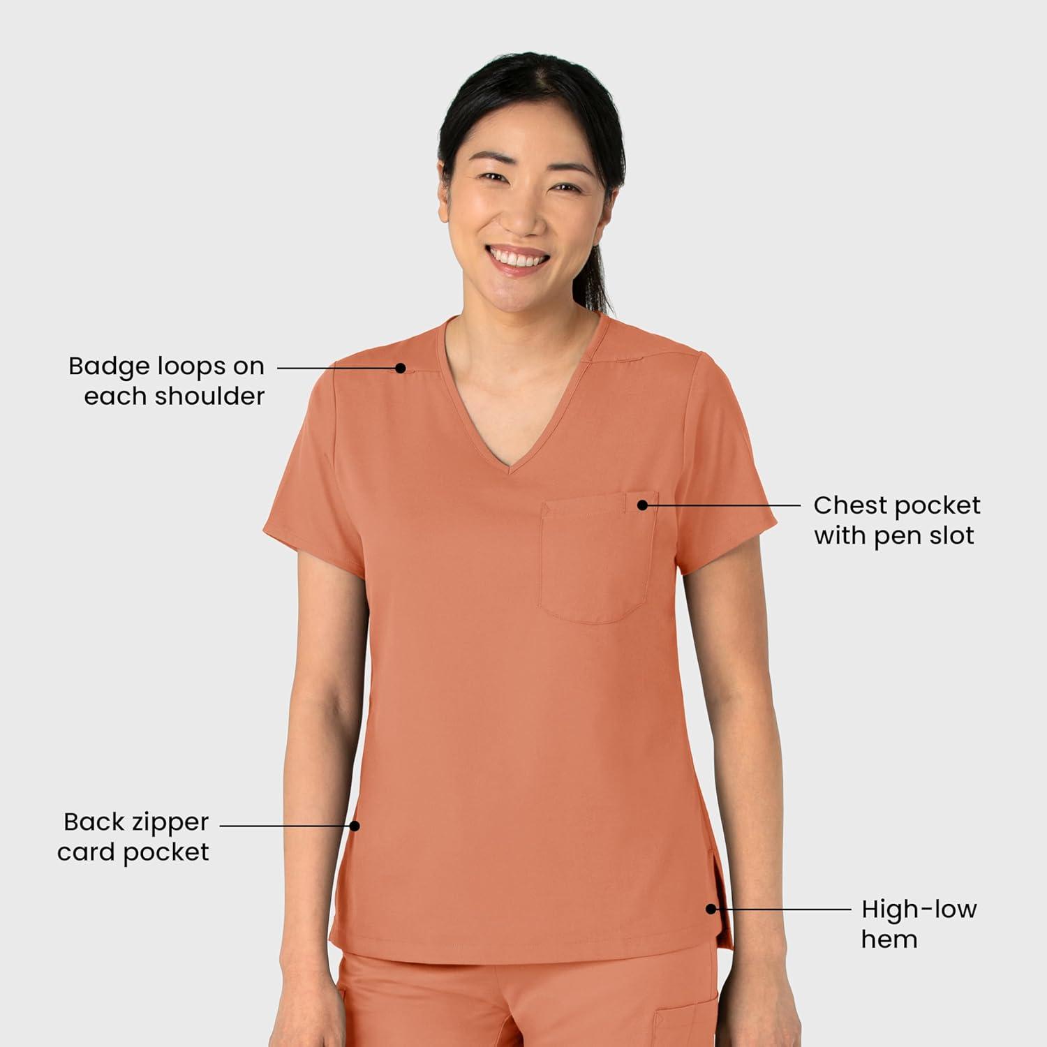 imageWink Womens Scrub TopTerracotta