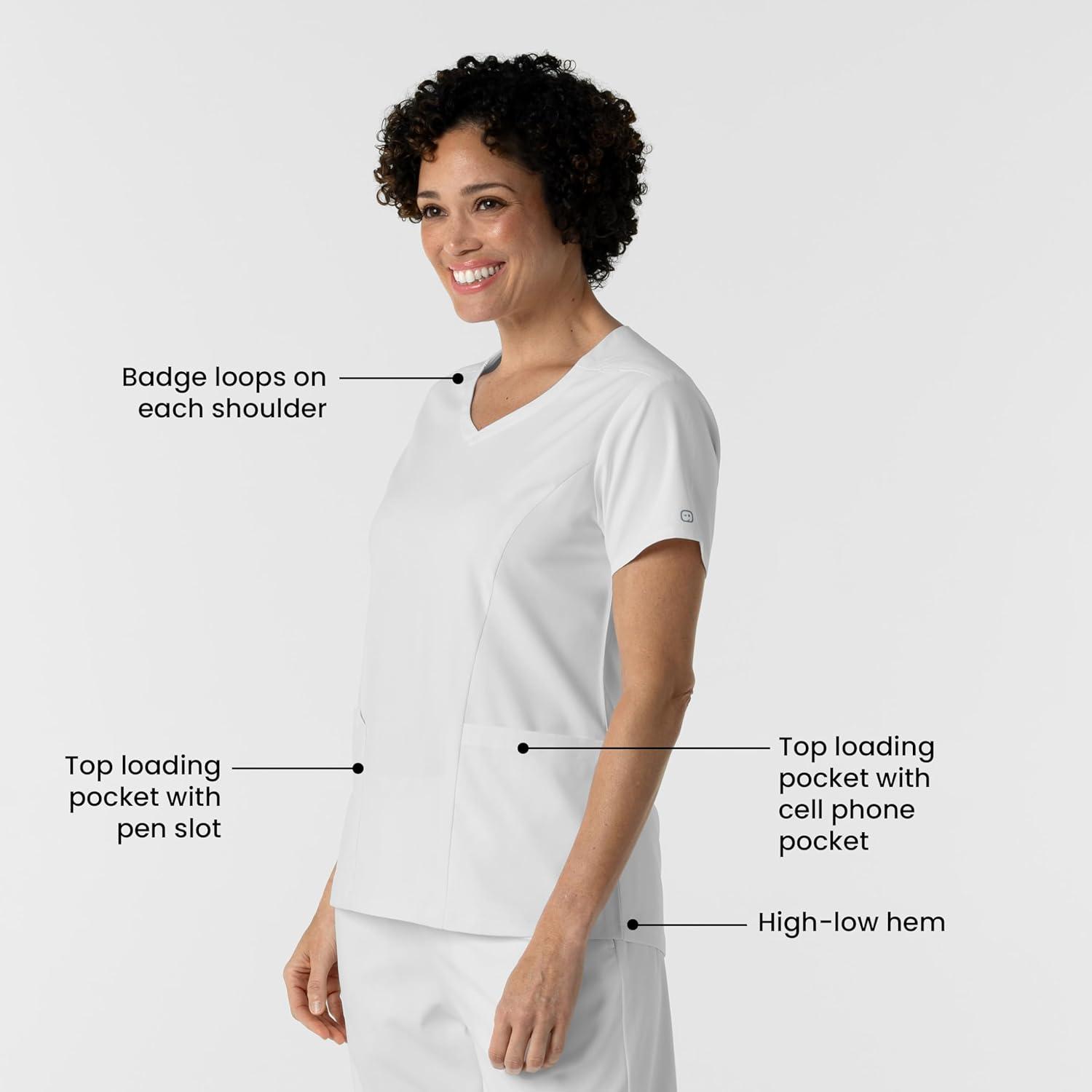 imageWink Womens Scrub TopWhite
