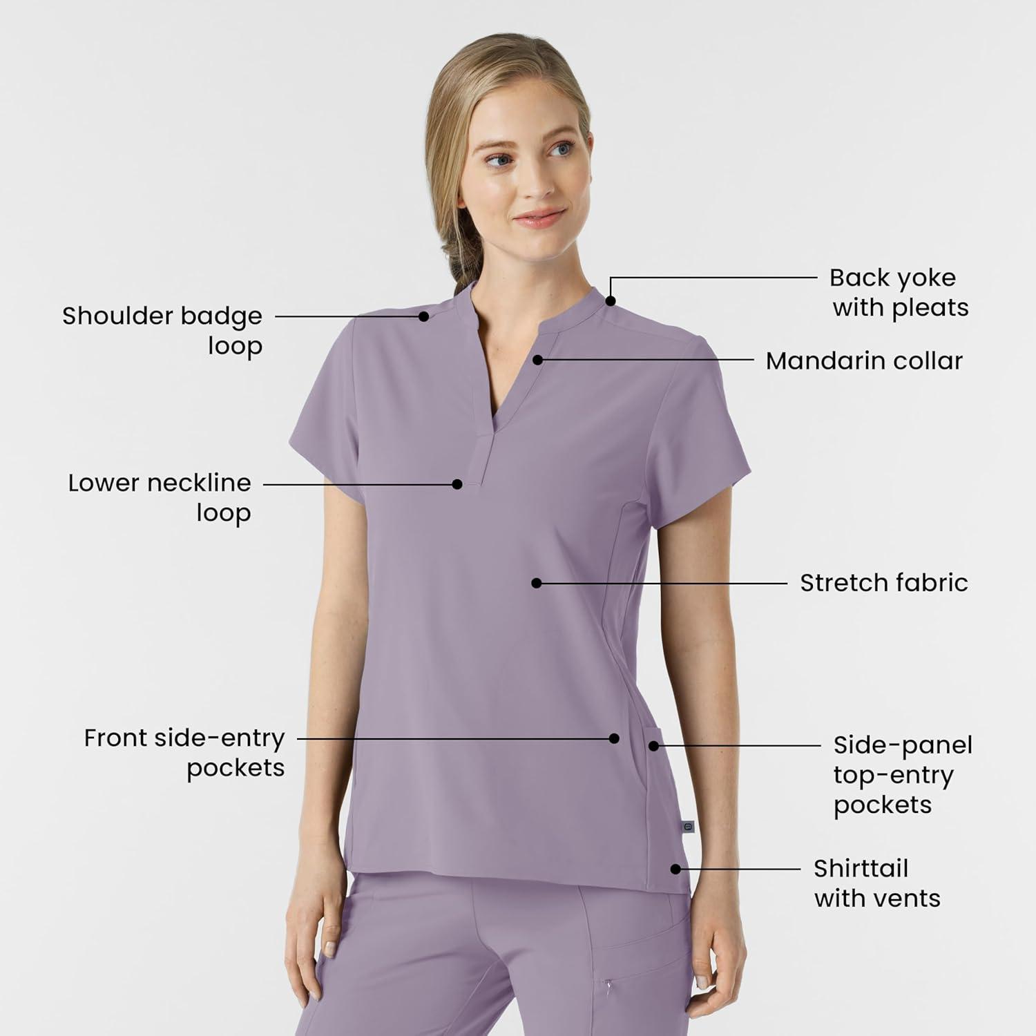 imageWink Womens Scrub TopWisteria