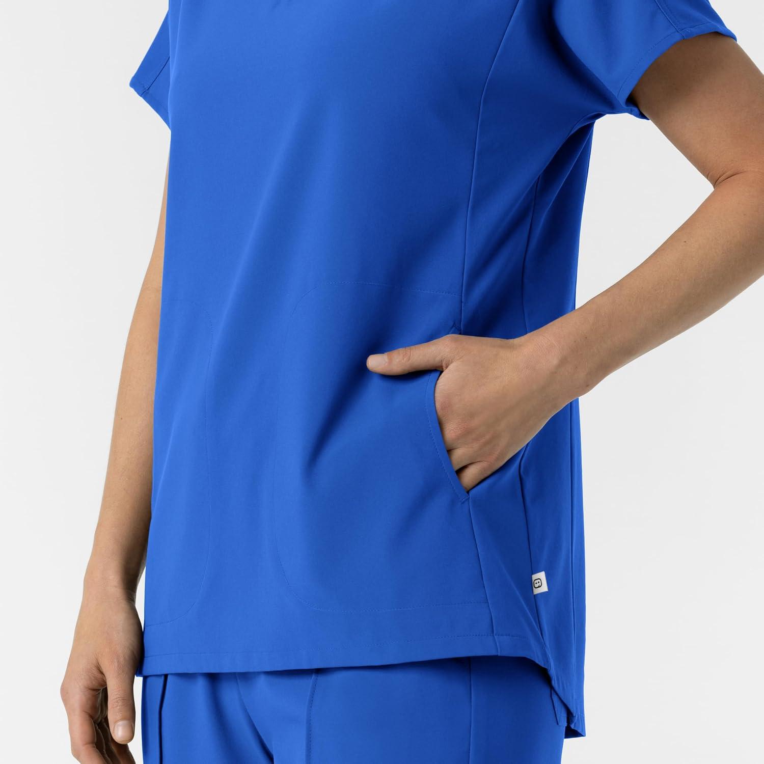 imageWink Womens Womens VNeck Tunic Scrub TopRoyal