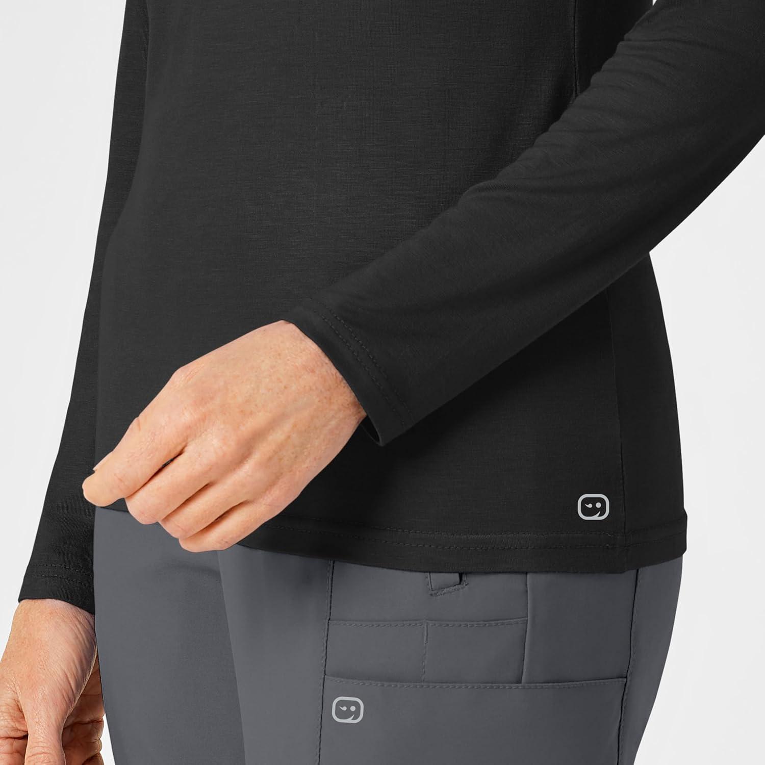 imageWonderWink Womens Silky Long Sleeve TeeBlack