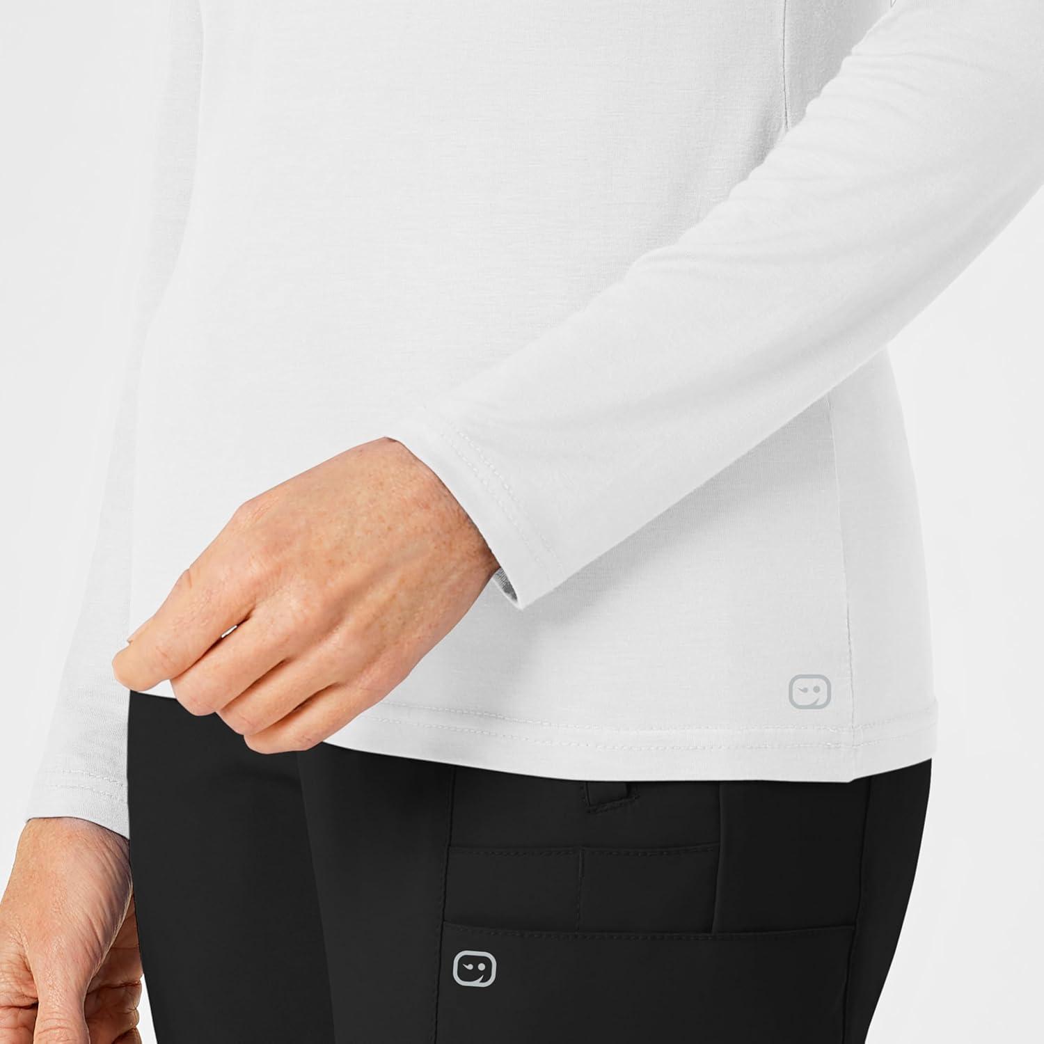 imageWonderWink Womens Silky Long Sleeve TeeWhite