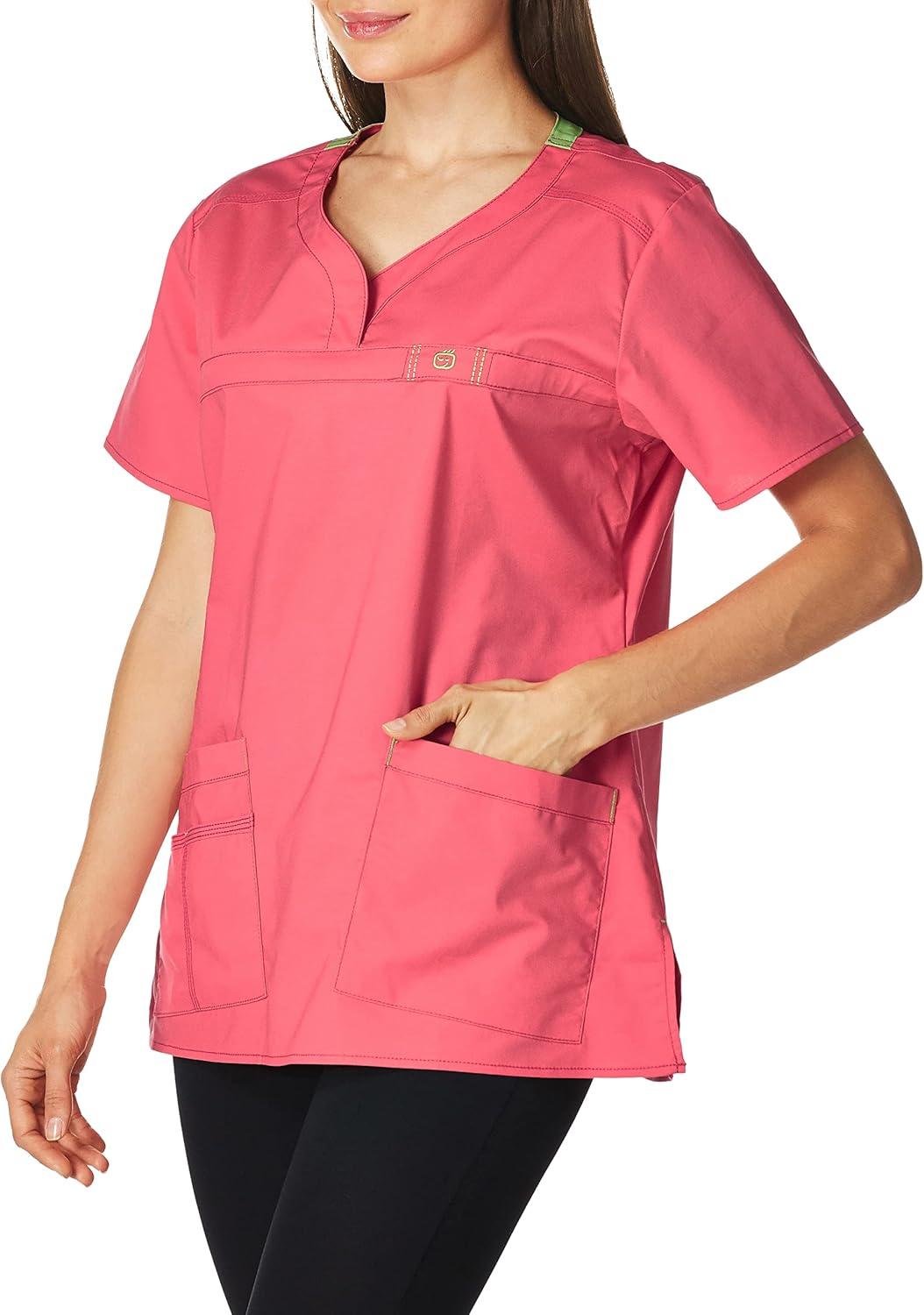 imageWonderWink Womens Wonderflex Patience Scrub Top Papaya Medium