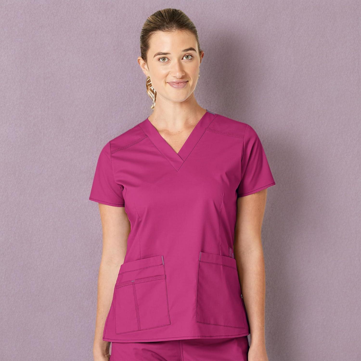 imageWonderWink Womens Wonderflex Verity Scrub Top Hot Pink XLarge
