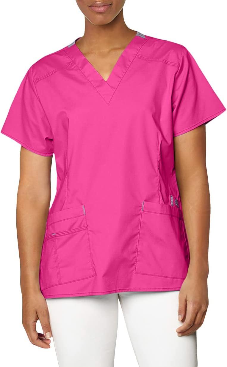 imageWonderWink Womens Wonderflex Verity Scrub Top Hot Pink XLarge
