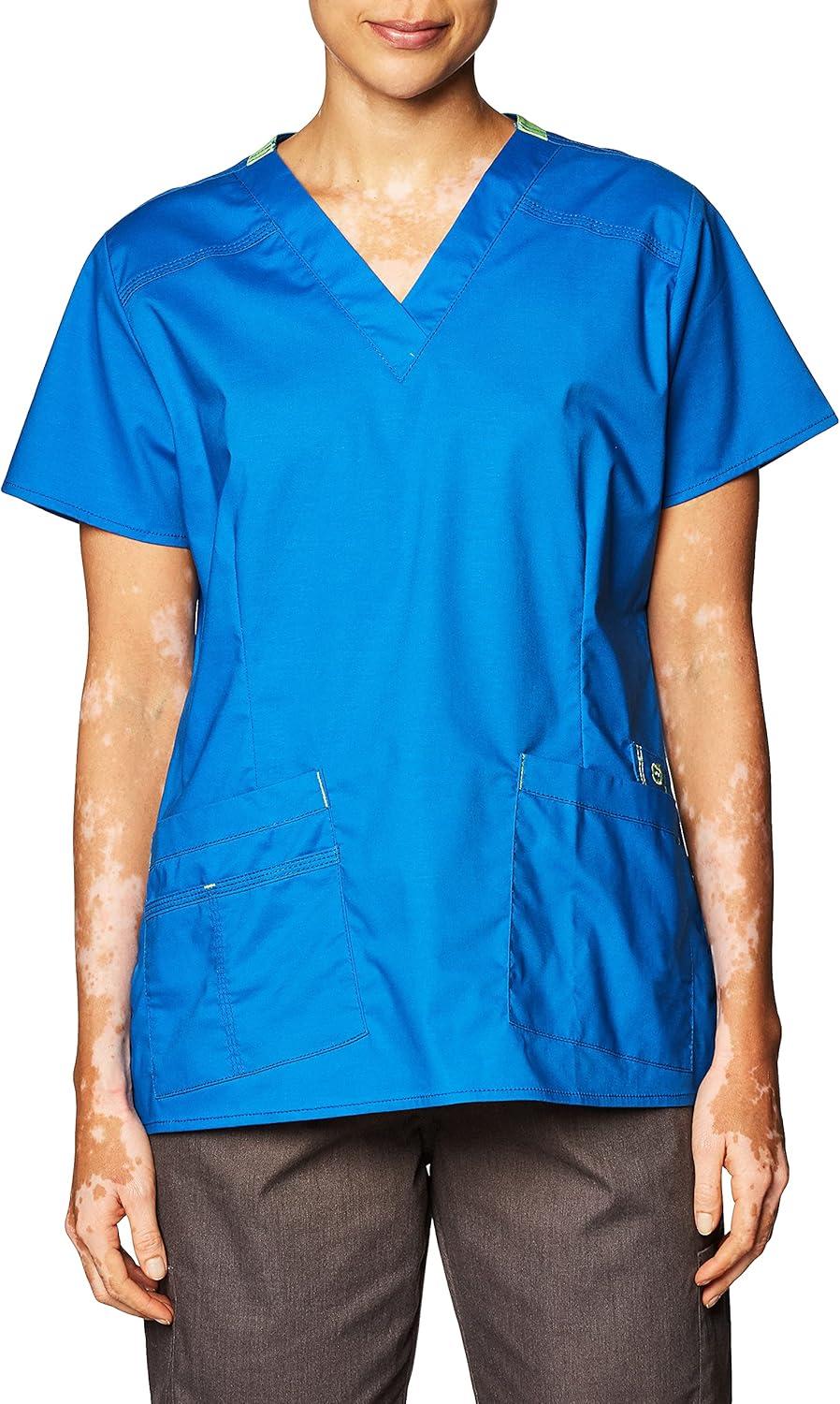 imageWonderWink Womens Wonderflex Verity Scrub Top Royal Small