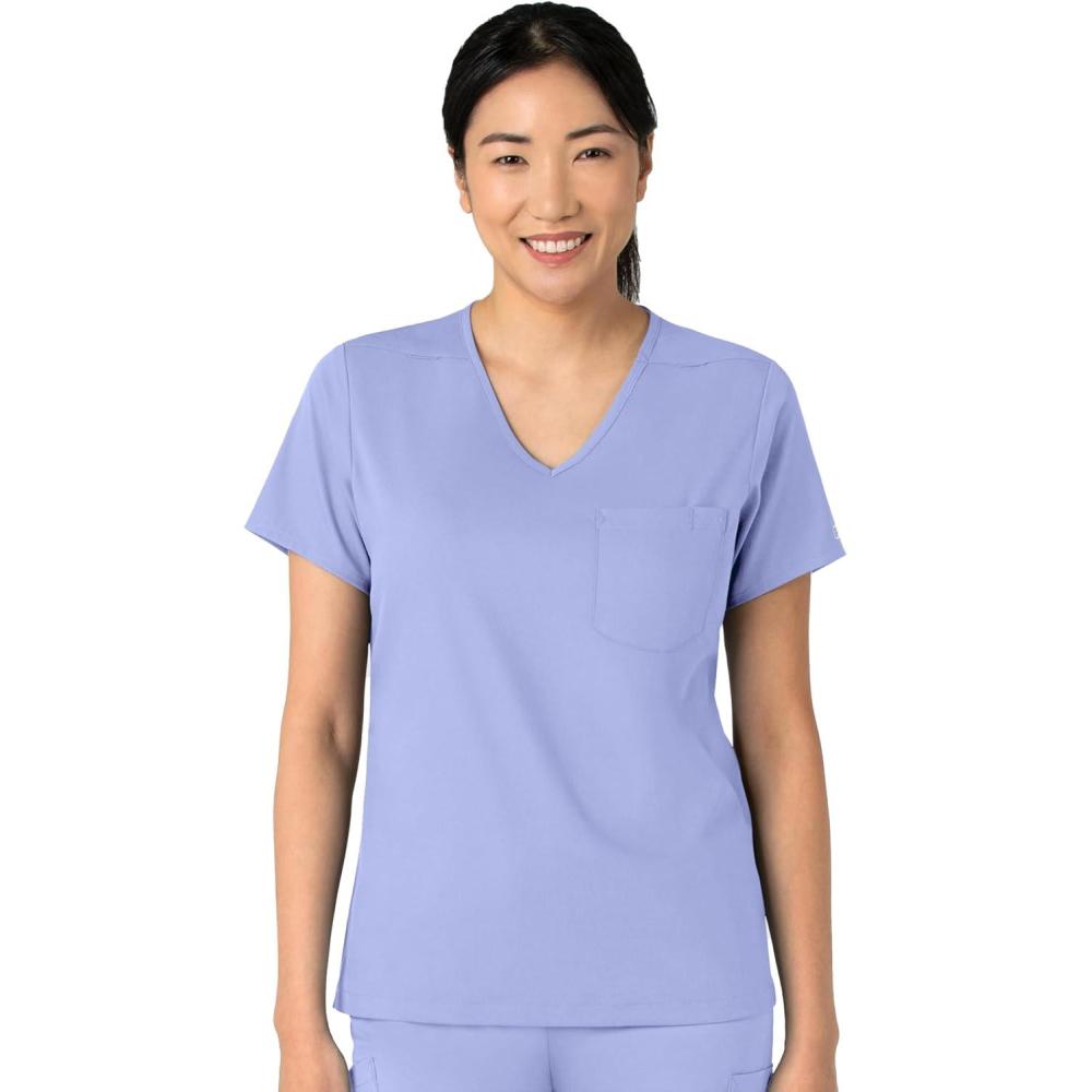 imageWink Womens Scrub TopCeil Blue